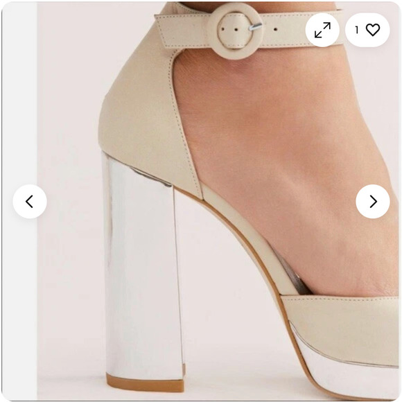 Free People Mix & Mingle Platform size 39 / 8.5 Leather - Picture 2 of 9